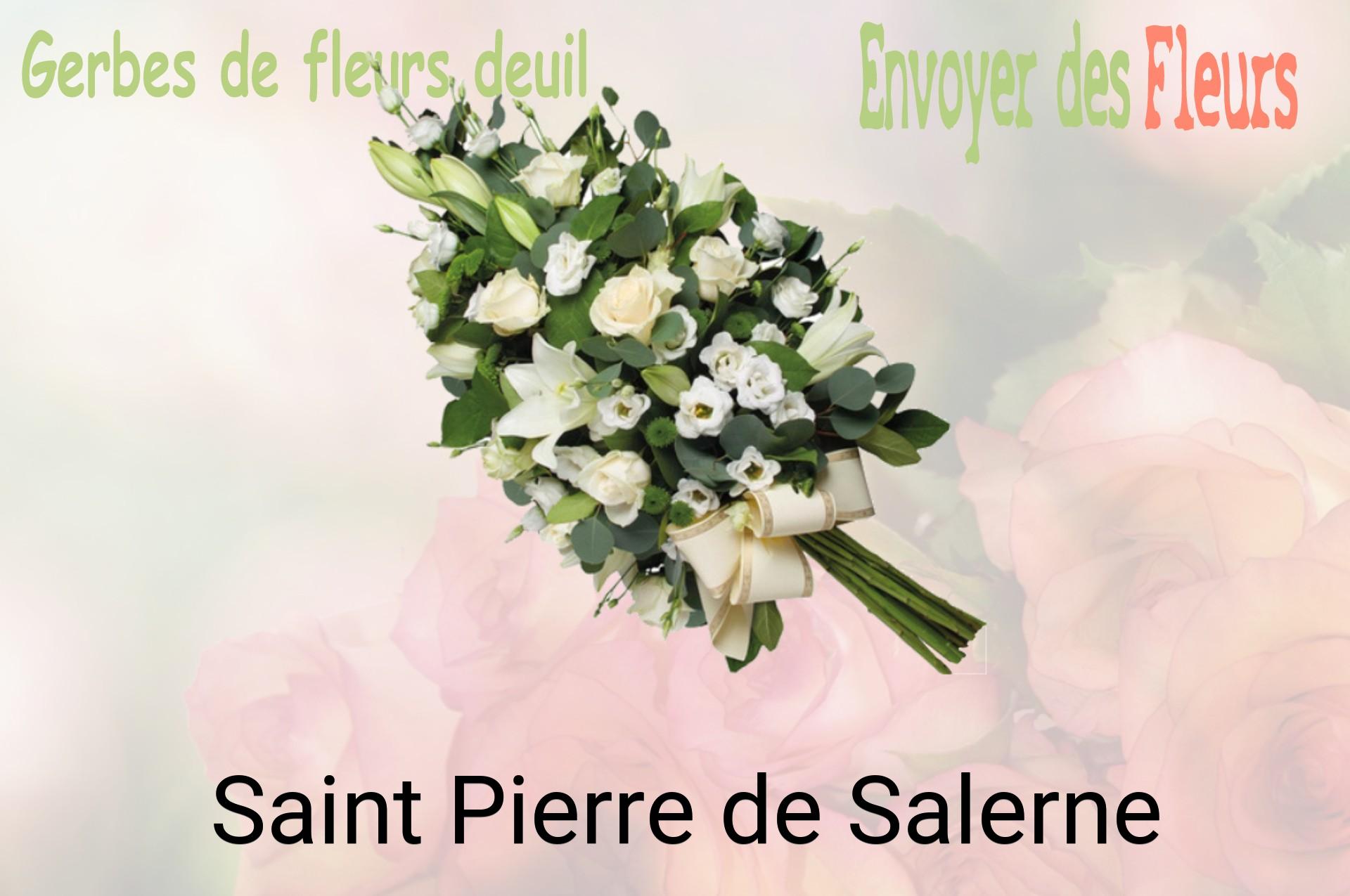 Gerbe de fleurs de deuil livrée à Saint-Pierre-de-Salerne